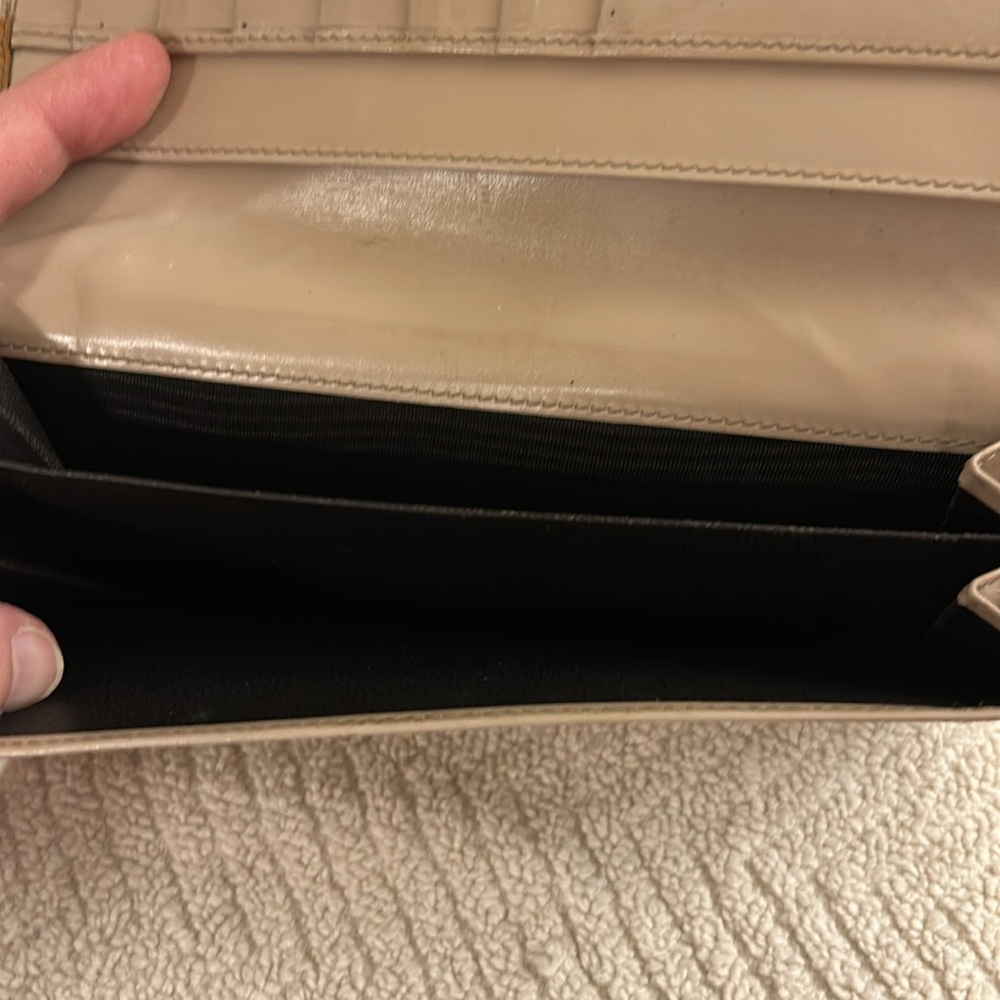 Gucci GG Brown Cream Hawaii Exclusive 112715 Long Bi-fold Wallet Leather Trim - Picture 10 of 17